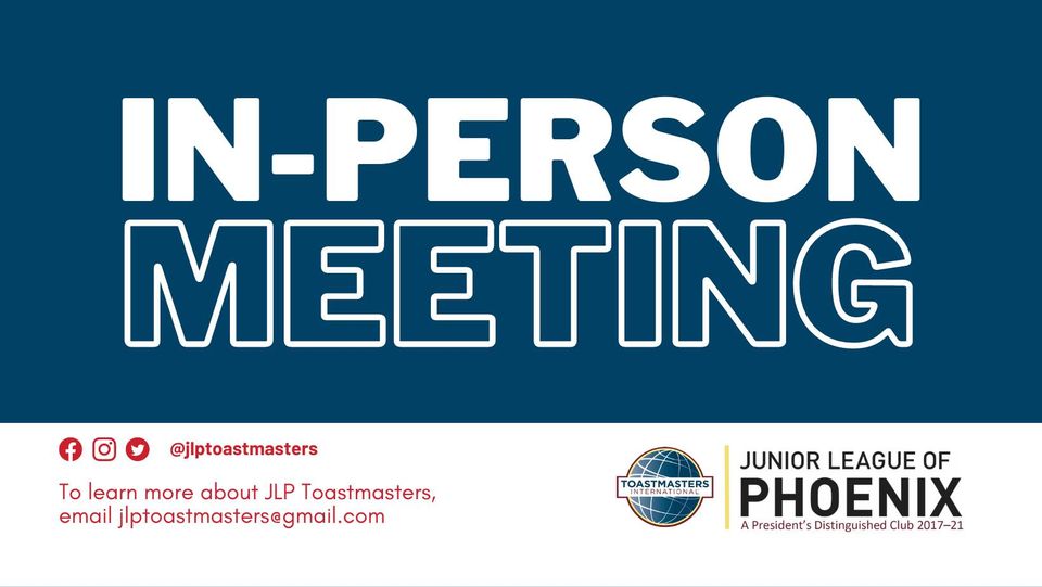 Toastmaster In-Person Meeting